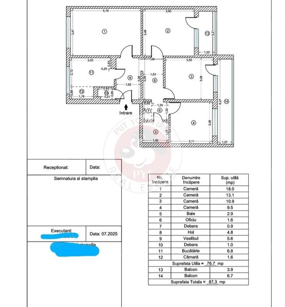 Lidl Teius | Ap 4 camere | decomandat | 87 mp | B11231